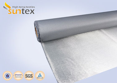 0.4mm Grey PU Coated Fiberglass Fabric for Thermal Insulation And Fire Protection