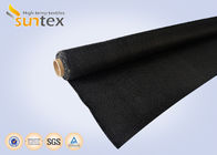 Air Distribution Ducts 0.21mm Black Fire Retardant Fabric Fiberglass Rolls Polyurethane 2 Sides Coating