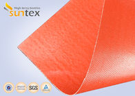 Red 32 Oz Silicone Coated Fiberglass Cloth For Heat Shields