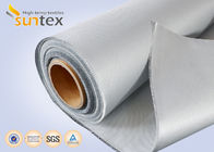 Silver Grey Fiberglass Fire Resistant Welding Blanket Silicon Rubber Colored Fiberglass Cloth
