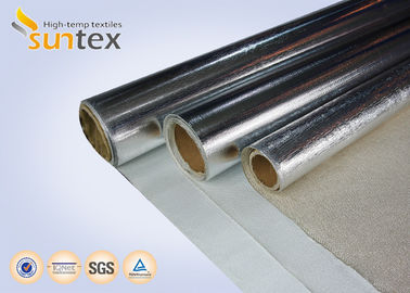 Aluminum Coated With Fiberglass Fabric Heat Protection Materials Protection For Piping Outside