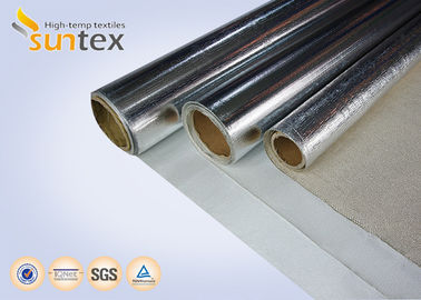 Fire Retardant Aluminized Glass Cloth Thermal Insulating Materials Of The Steam Heating Pipelines & Fire Suits