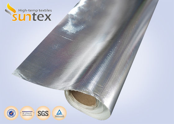 Flame Retardant Fiberglass Cloth | 0.4mm Aluminized Aluminum Foil, Thermal Insulation