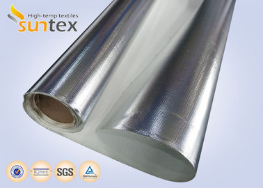 1.7mm Aluminum Foil Fiberglass Cloth Heat Shield Fiberglass Fabric For Fireproof And Waterproof