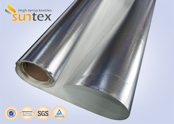 Fireproof & Waterproof Fiberglass Fabric: 1.7mm Aluminum Foil Coated Heat Shield