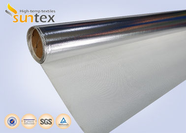 High Temperature Aluminum Foil Fiberglass Fabrics For Welding / Fire Protection And Thermal Insulation Materials