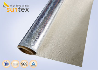 1.7mm Aluminum Foil Fiberglass Cloth Heat Shield Fiberglass Fabric For Fireproof And Waterproof