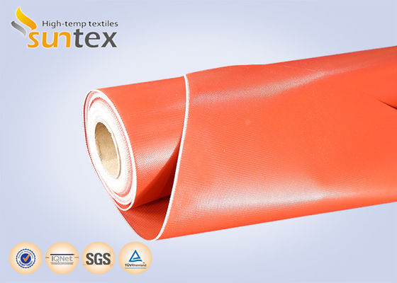 Red 3732 Fiberglass Cloth, Silicone Rubber Coated, High Temperature & Fire Resistant