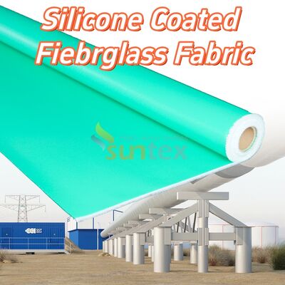 High Temperature Resistant Fireproof Anti-tear Silicone Coated Fiberglass Fabric for Industrial Applications