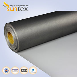 Heat Retardant Black Fire Retardant Fabric Glassfiber Coated / Ptfe Fiberglass Cloth