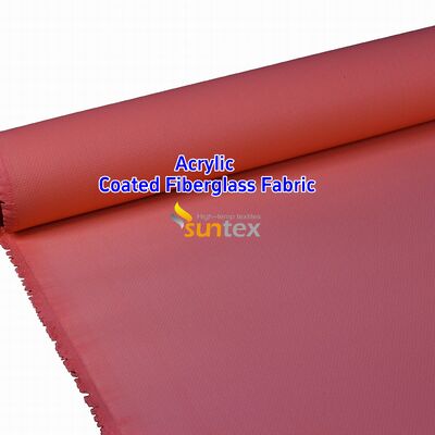 High Temperature 550 Degree C Fire Resistant Fiberglass Fabric with Acrylic Coating for Welding Blankets - Easy to Sew and Cut