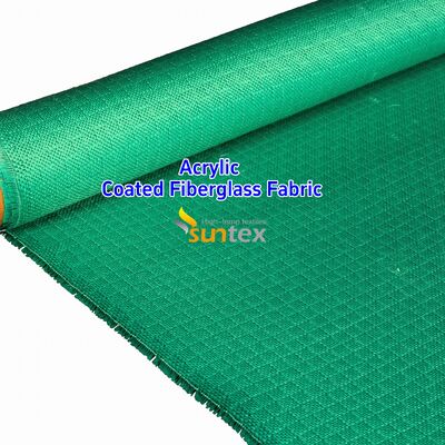 Fireproof Acrylic Coated Fiberglass Fabric with 550 Degree C Temperature Resistance for Welding Blankets