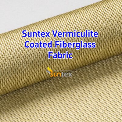 750℃ Temperature Resistance Vermiculite Coated Silica Fabric with 1070gsm Heavy Weight and Excellent Abrasion Resistance