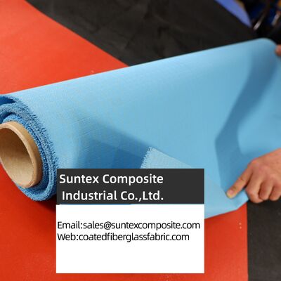 Fire Retardant Silicone Coated Fiberglass Fabric with Customizable Color and Temperature Resistance -50°C to 550°C