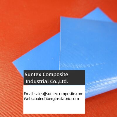 High Temperature Resistance Fireproof Silicone Coated Fiberglass Fabric with 4H Satin Weave
