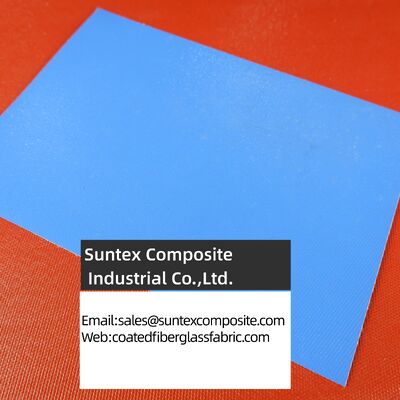 High Temperature Resistance Fireproof Silicone Coated Fiberglass Fabric with 4H Satin Weave