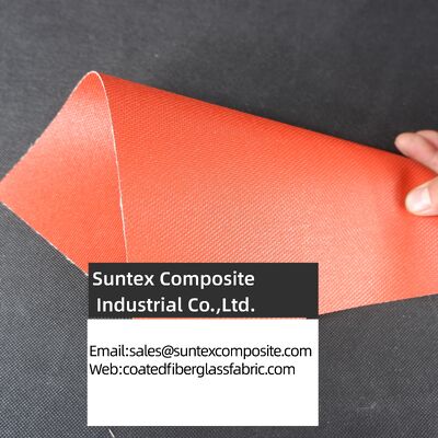 Heat Resistant High Temperature Fireproof Silicone Coated Fiberglass Fabric for Industrial Applications