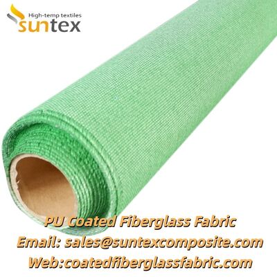 High Temperature Resistance Fireproof PU Vermiculite Coated Fiberglass Insulation Cloth