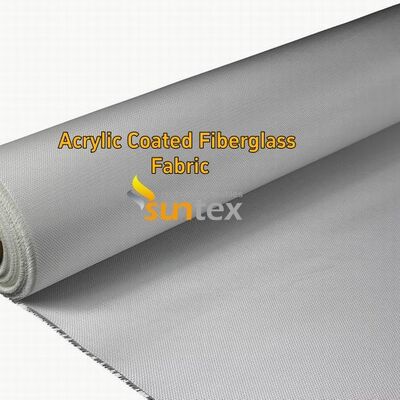 550°C Heat Resistant Red Fiberglass Fabric, 0.4mm Acrylic Coated Flame Retardant Material for Welding Use