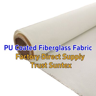 460 g/sqm 0.41 mm M0 Fire Resistance PU Coated Fiberglass Fabric for Fireproof Applications