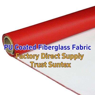 460 g/sqm 0.41 mm M0 Fire Resistance PU Coated Fiberglass Fabric for Fireproof Applications