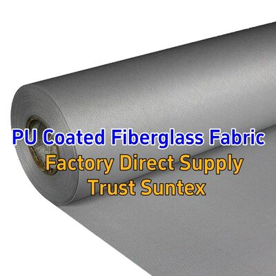 460 g/sqm 0.41 mm M0 Fire Resistant PU Coated Fiberglass Fabric for Fireproof Blankets
