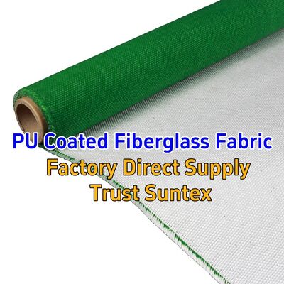 460 g/sqm 0.41 mm M0 Fire Resistant PU Coated Fiberglass Fabric for Fireproof Blankets