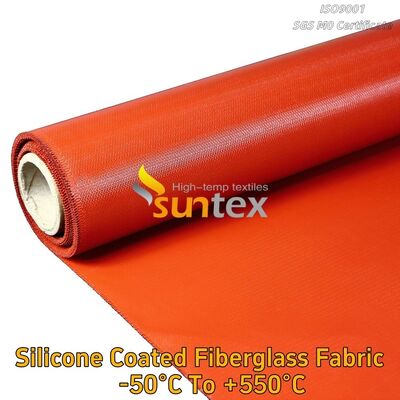 Silicone Rubber Coated Glass Fiber Fabric Fiberglass Cloth