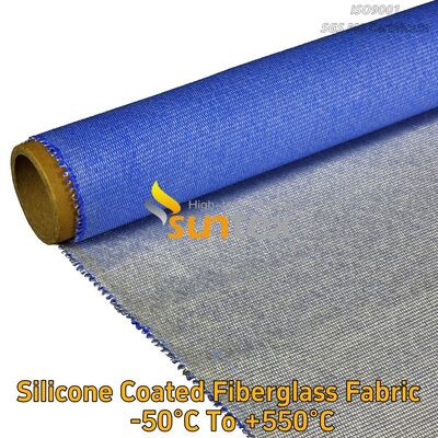 Fireproof Silicone Rubber Calcium Silicate Coated Impregnated Fiberglass Fabric Cloth
