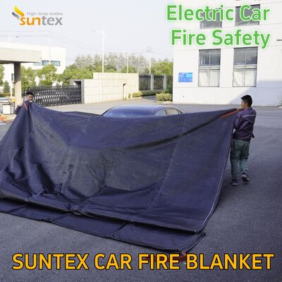 Customizable Extra Large 10*10m Silicone Fire Blanket 550℃ New Energy Electric Vehicles Car Fire