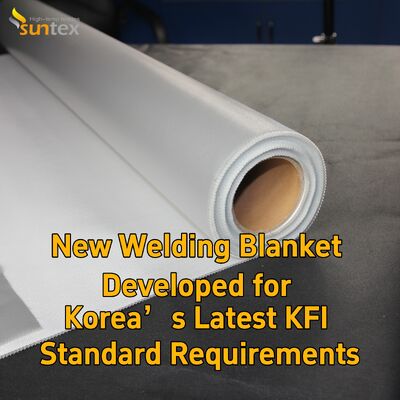 Suntex Welding Fire Blankets High Temperature Resistant Fiberglass Fireproof Blanket for Welding Spark Splash Prevention