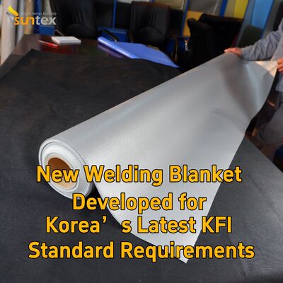 Suntex KFI Certified Custom Welding Fire Blanket High Heat Resistant Fiberglass Fireproof Blanket Anti-Spark Anti-Slag Industrial Welding Safety Protection