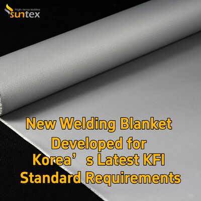 Suntex KFI Certified Custom Welding Fire Blanket High Heat Resistant Fiberglass Fireproof Blanket Anti-Spark Anti-Slag Industrial Welding Safety Protection