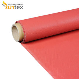 Fire Retardant Twill Woven 0.4mm Silicone Rubber Coated Fiberglass Cloth