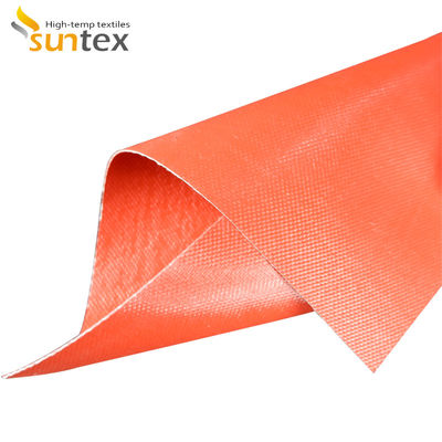 Silicone Coated Glass Fabric Insulation , Fire Retardant Curtain Fabric