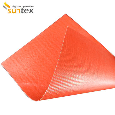 Silicone Coated Glass Fabric Insulation , Fire Retardant Curtain Fabric