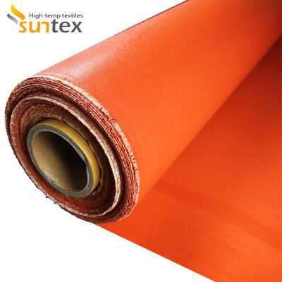 Gray and red Color Silicone Coated Fiberglass Fabric For Fabric Expansion Joints