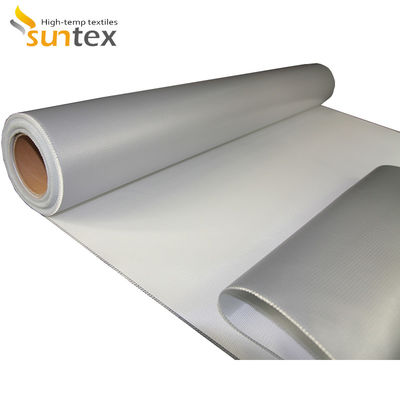 32-34 Oz. Fire Retardant Silicone Coated Fiberglass Cloth For Harsh Fire, Sparks, Liquid Iron Protection