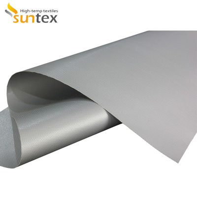 32-34 Oz. Fire Retardant Silicone Coated Fiberglass Cloth For Harsh Fire, Sparks, Liquid Iron Protection