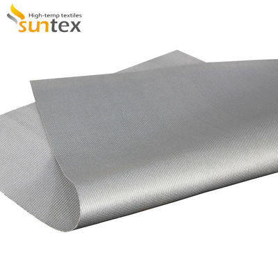 32-34 Oz. Fire Retardant Silicone Coated Fiberglass Cloth For Harsh Fire, Sparks, Liquid Iron Protection