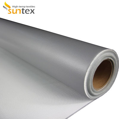 Gray and red Color Silicone Coated Fiberglass Fabric For Fabric Expansion Joints