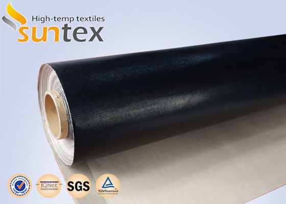 Black Anti-static PTFE Coated Fiberglass Fabric for Dust Lagging