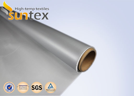 Suntex two sides high temperature heat weld spatter spark resistant light Fiberglass with silicone rubber coating