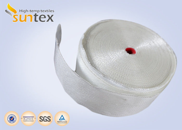 Fire Resistant 550C Heat Sealing High Temperature Fiberglass Tape For