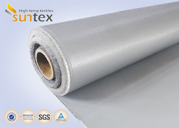 17 OZ Grey Welding Fabric Silicone Coated Fiberglass Cloth For Welding
