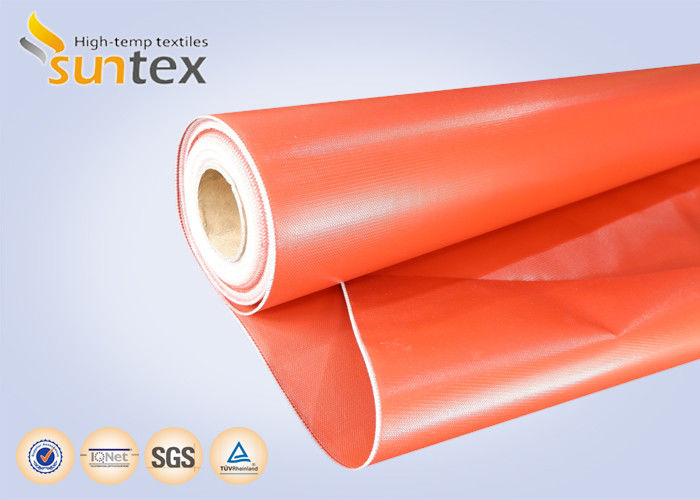 0.45 Mm Red Insulation Pads Thermal Insulation Fabric Heat Resistant