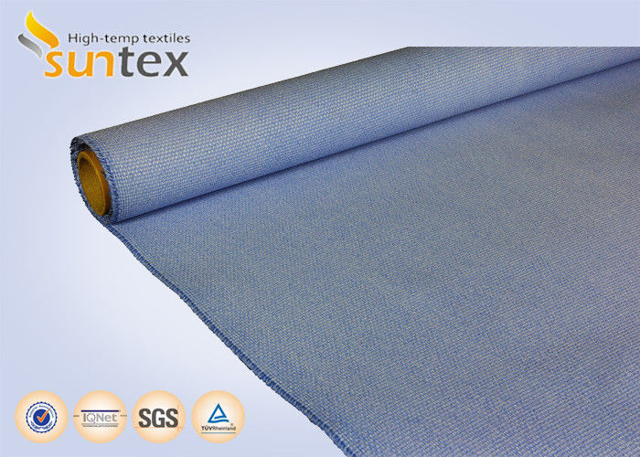 33 Oz Blue Calcium High Temperature Fiberglass Cloth For Fire Door
