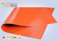 Red Medium Duty Industrial Fire Blanket Roll Material Silicone Coated Fiberglass Fabric