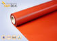 17 OZ. Red Silicone Coated Fiberglass Fabric For Welding Blankets & Curtains