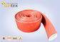 550C Heat Resistant Silicone Fiberglass Sleeve Insulation Cable Pipe Protection